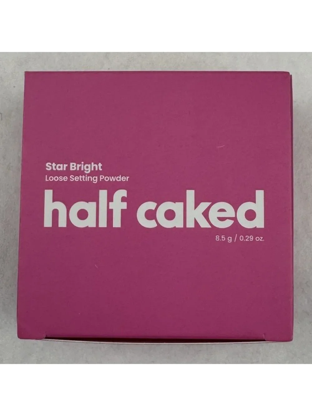 Half Caked Star Bright Loose Setting Powder Translucent 8.5G Makeup Vegan NEW